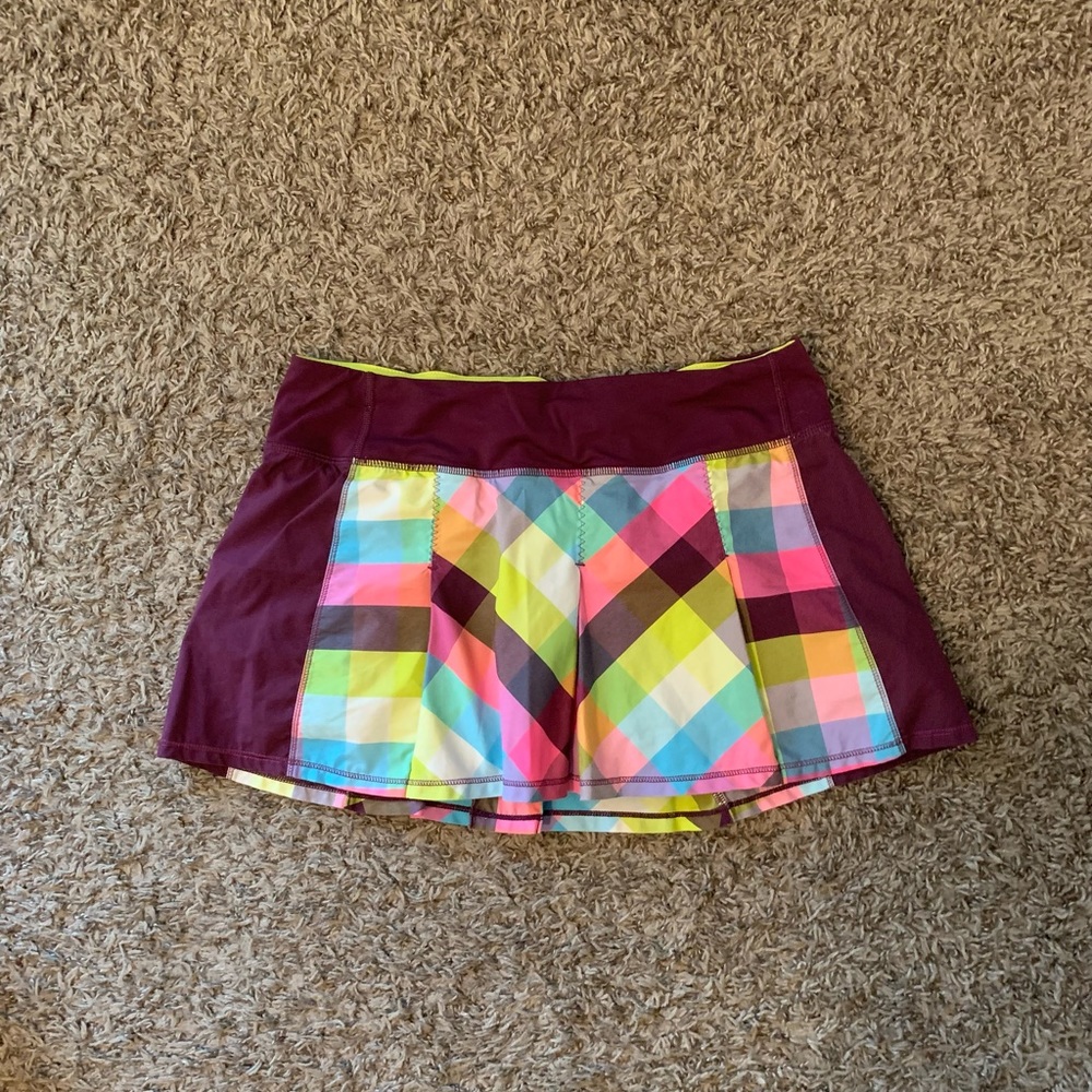 Lululemon plaid skirt